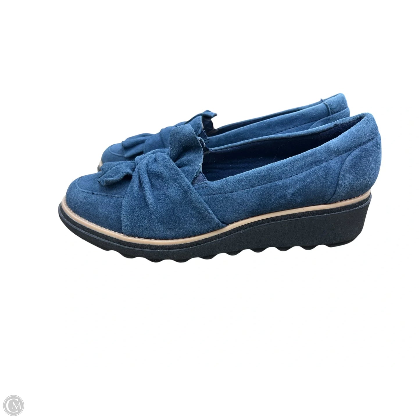 Shoes Flats By Clarks In Teal, Size: 6