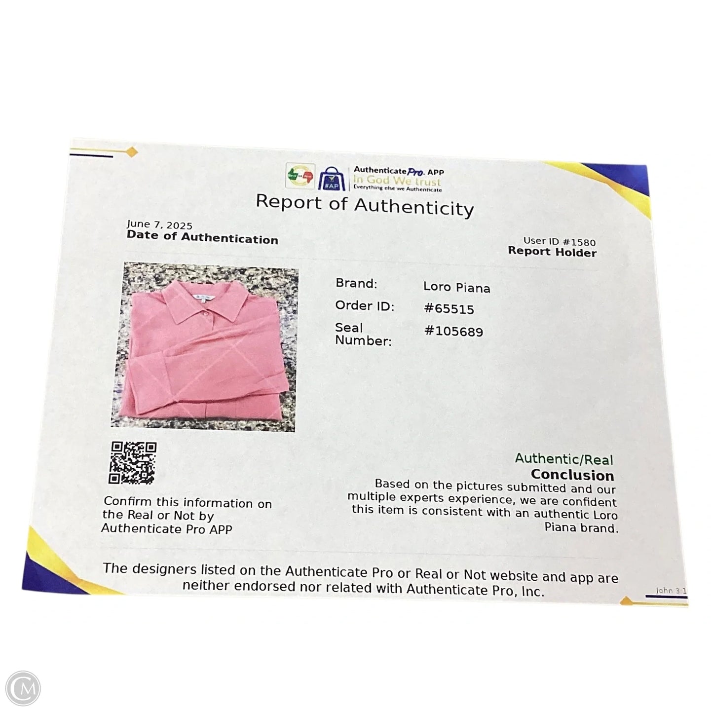 Blouse Luxury Designer By Loro Piana In Coral, Size: Xxl