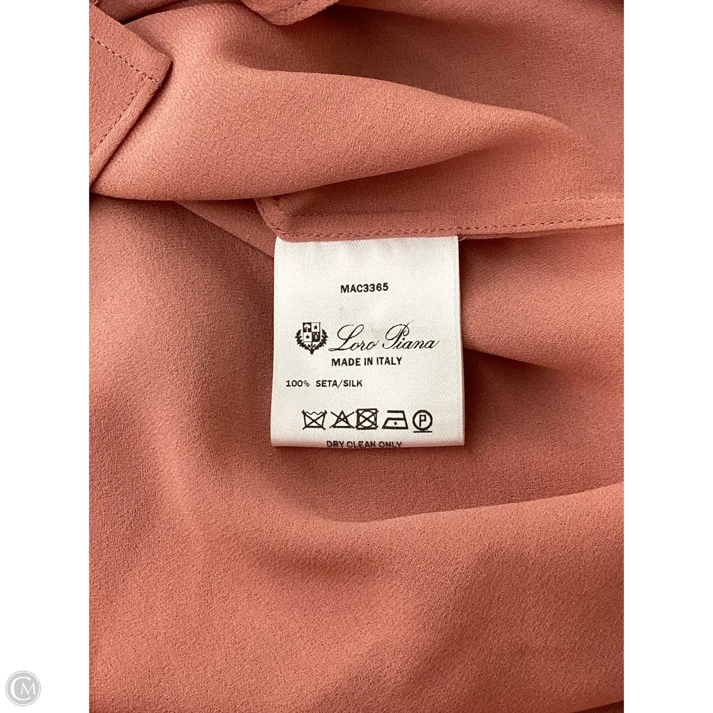 Blouse Luxury Designer By Loro Piana In Coral, Size: Xxl