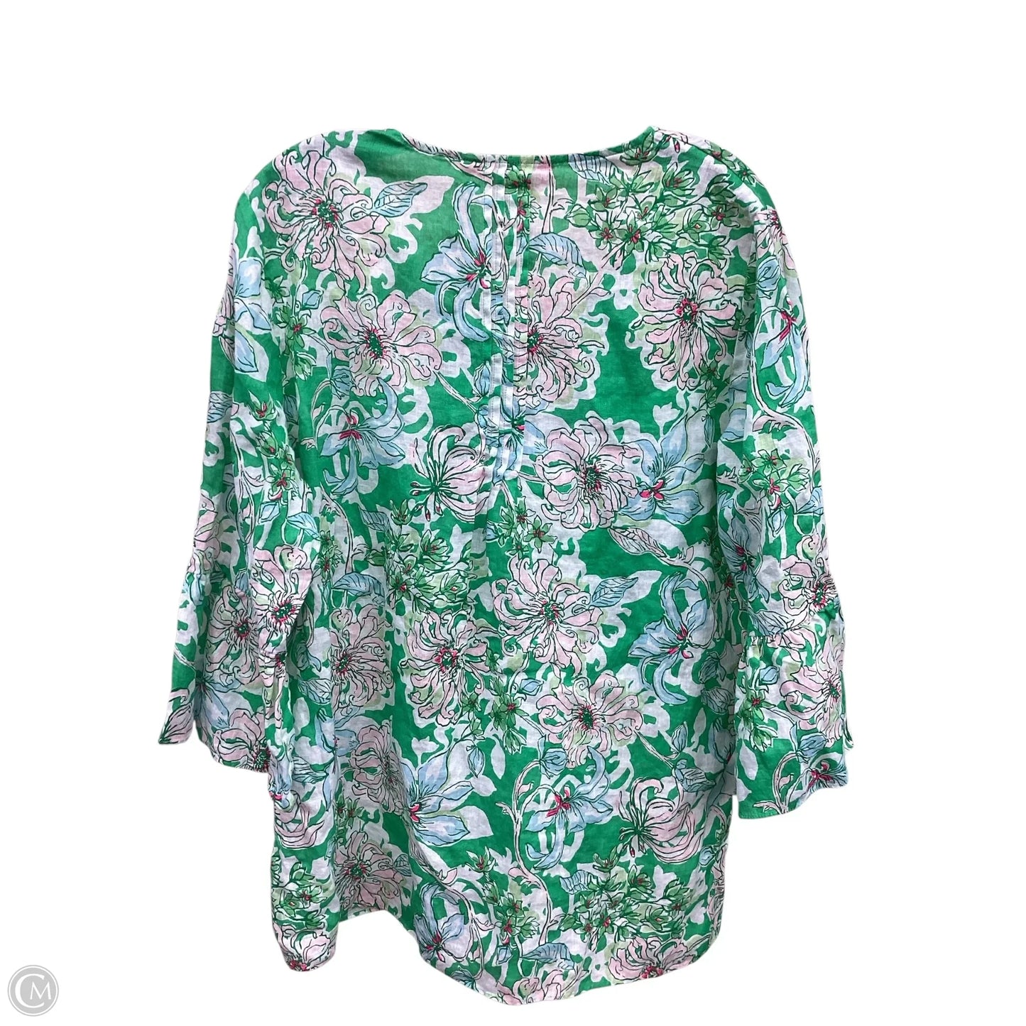 Top Long Sleeve Designer By Lilly Pulitzer In Green, Size: Xl