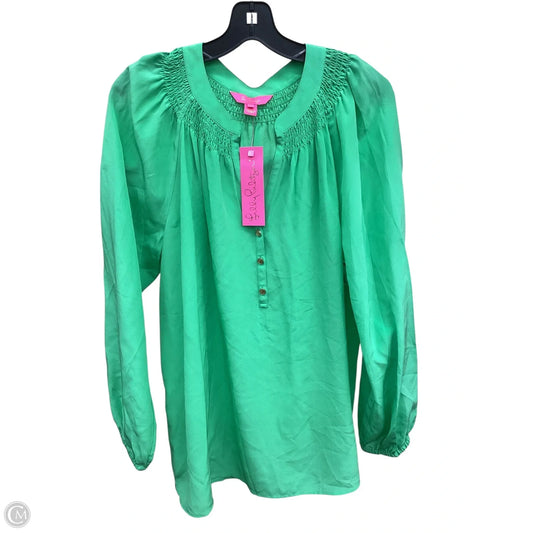 Blouse Designer By Lilly Pulitzer In Green, Size: Xl