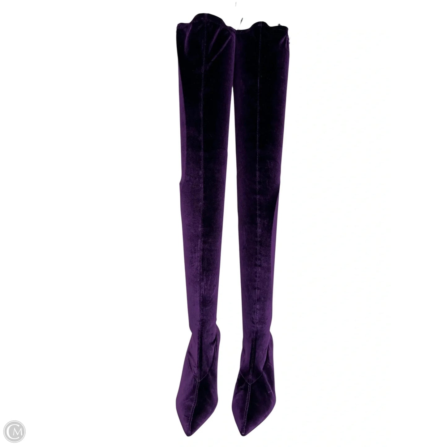 Boots Over-the-knee Heels By Zara Women In Purple, Size: 7