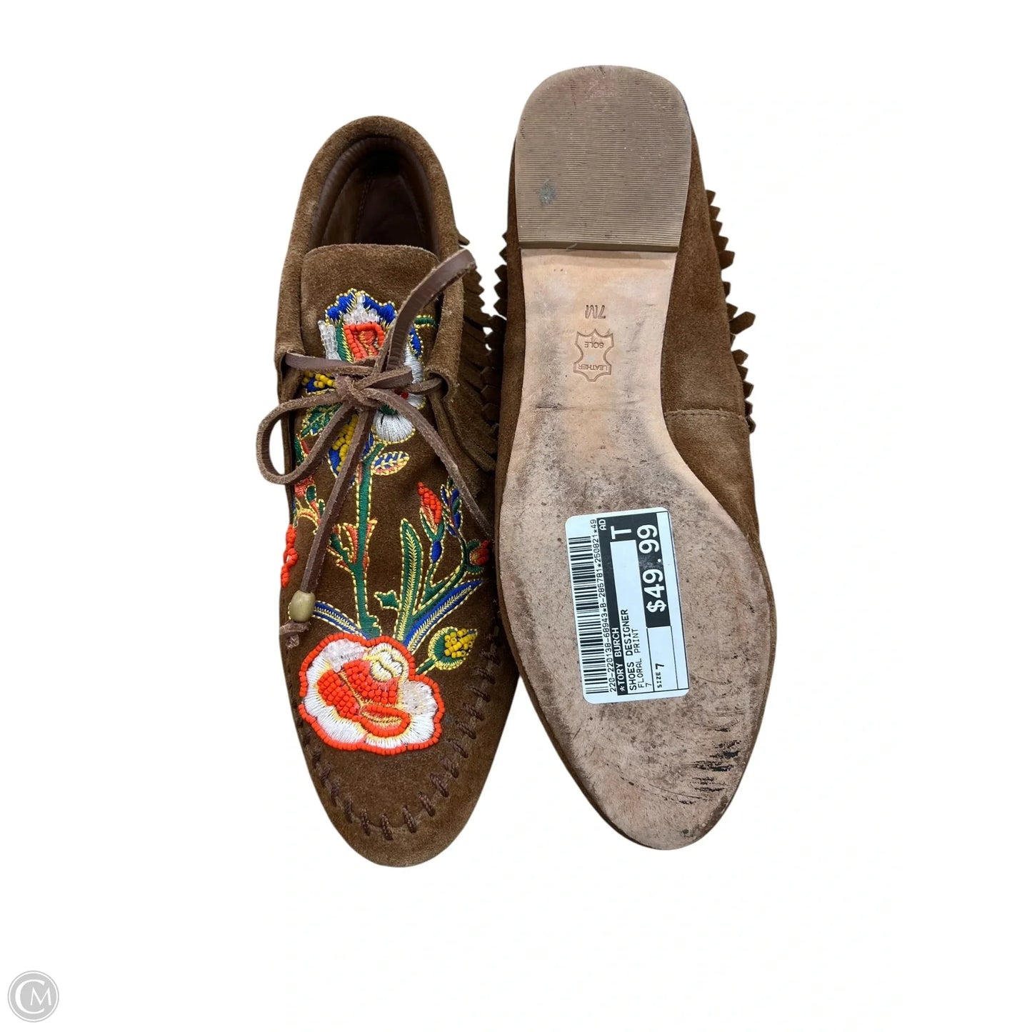 Shoes Designer By Tory Burch In Floral Print, Size: 7