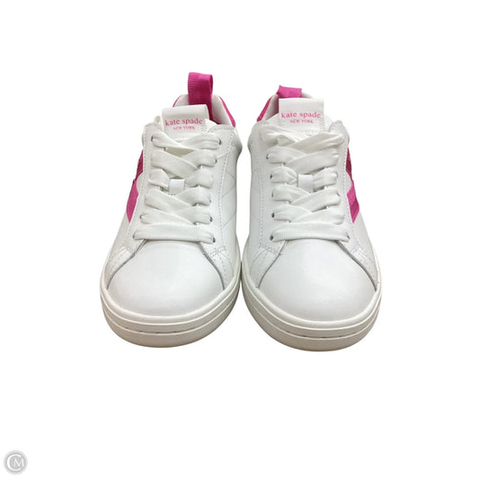 Shoes Designer By Kate Spade In Pink & White, Size: 6.5