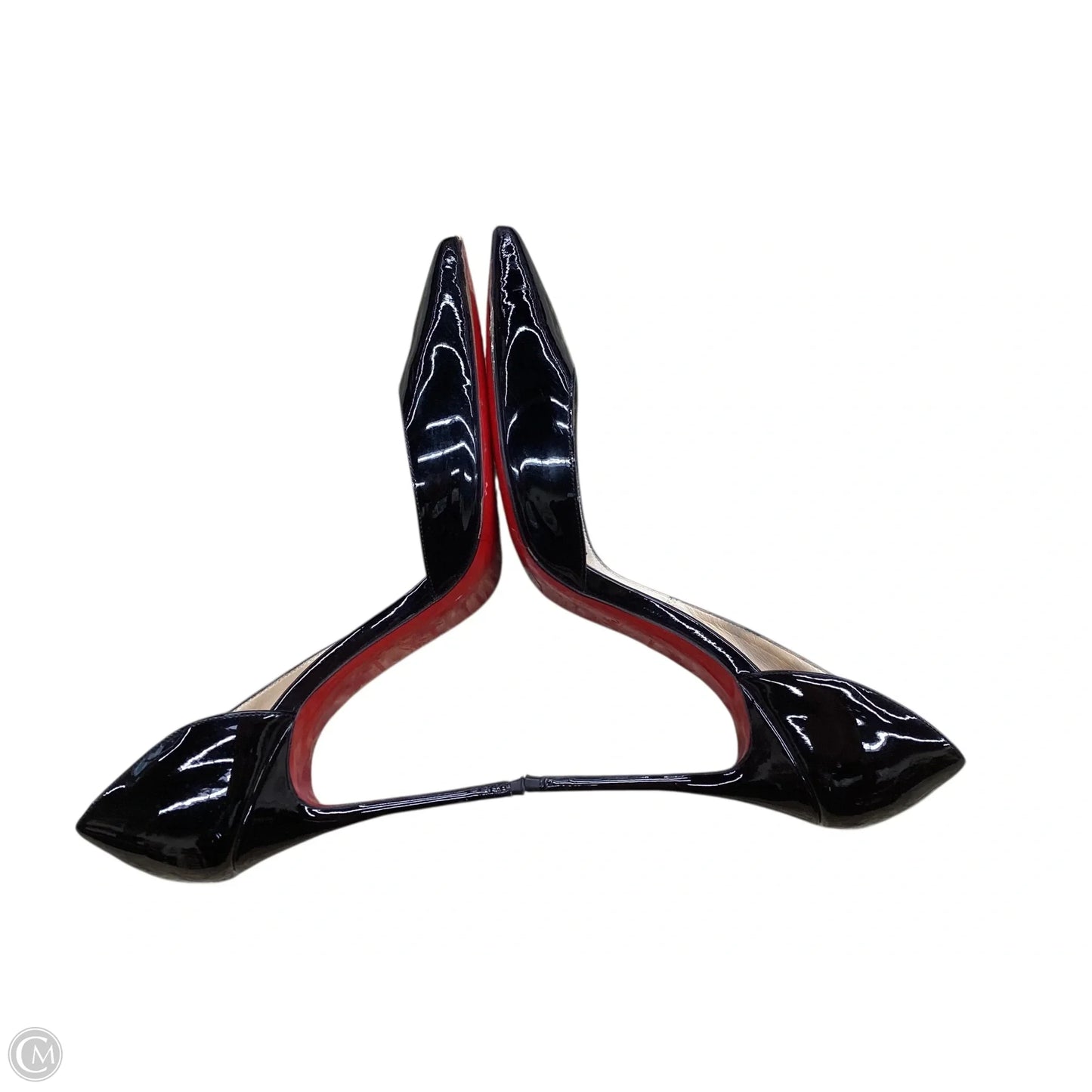 Shoes Luxury Designer By Christian Louboutin In Black, Size: 9.5