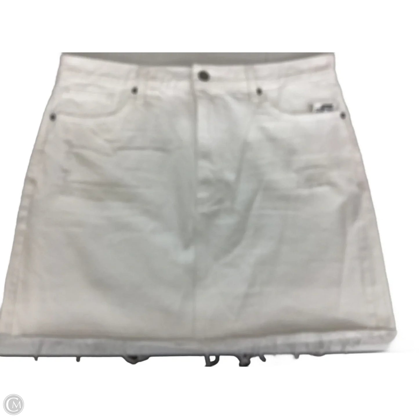 Skirt Mini & Short By Lucky Brand In White Denim, Size: 16