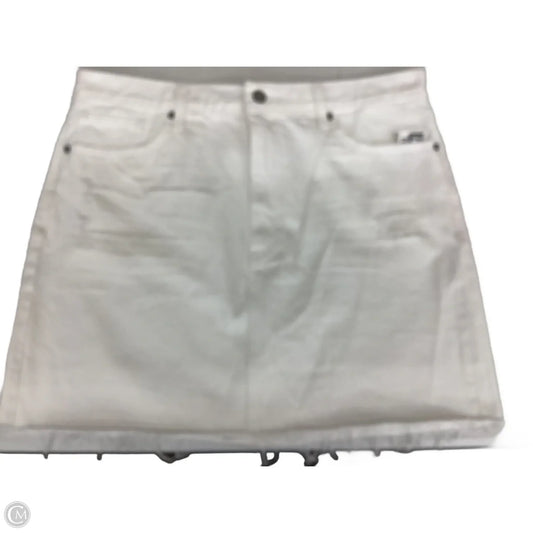 Skirt Mini & Short By Lucky Brand In White Denim, Size: 16