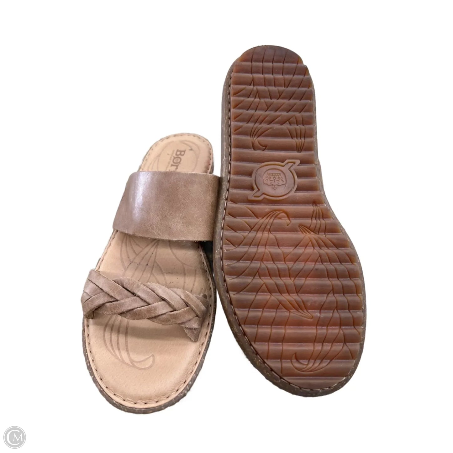 Sandals Flats By Born In Tan, Size: 6