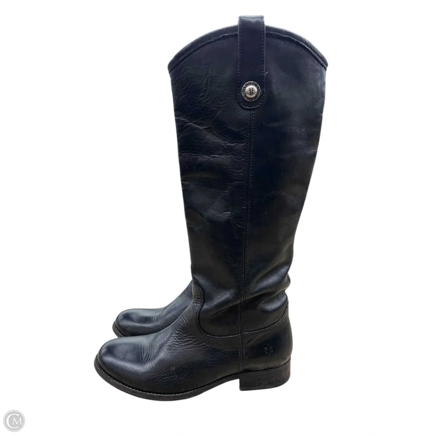 Boots Designer By Frye In Black, Size: 6.5