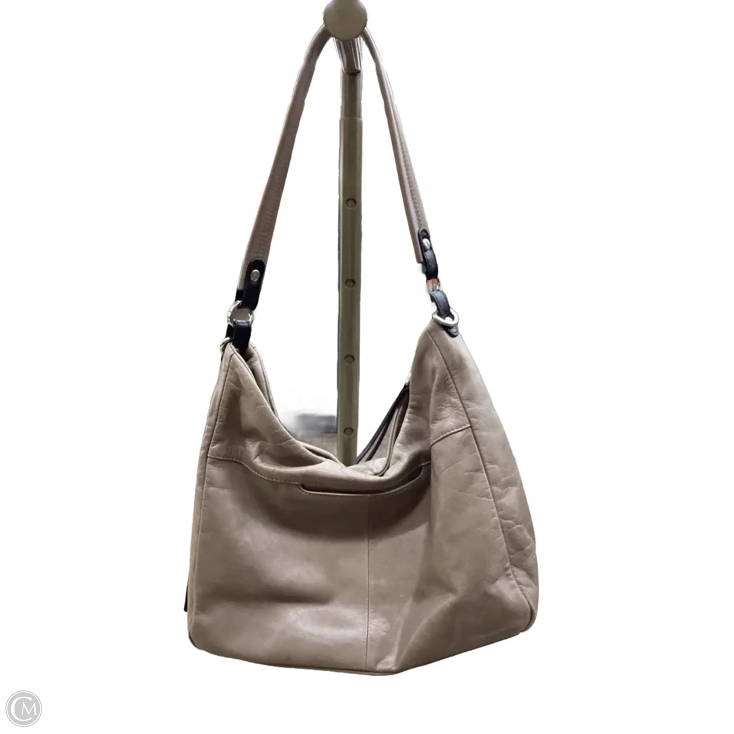 Handbag Leather By Hobo Intl, Size: Medium