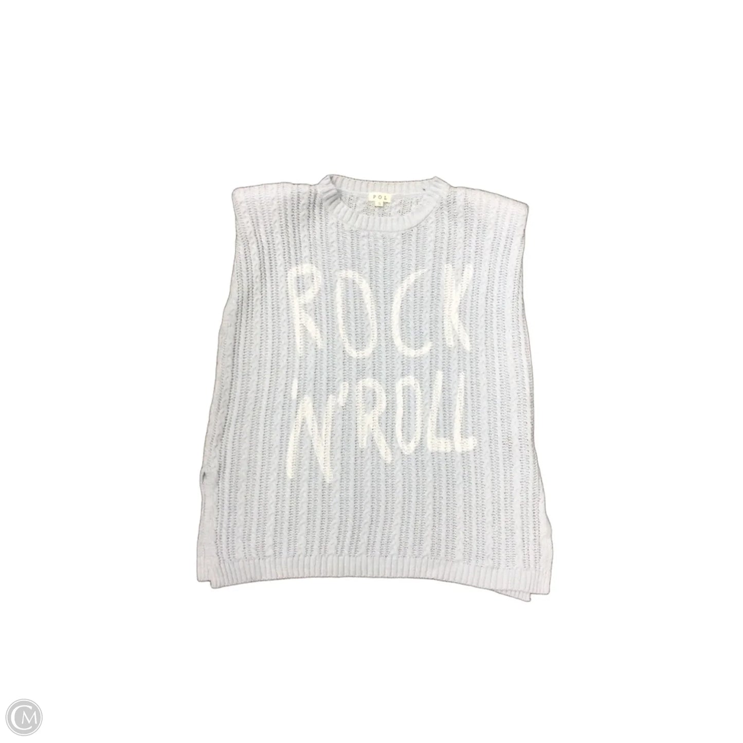 Vest Sweater By Pol In Blue, Size: S