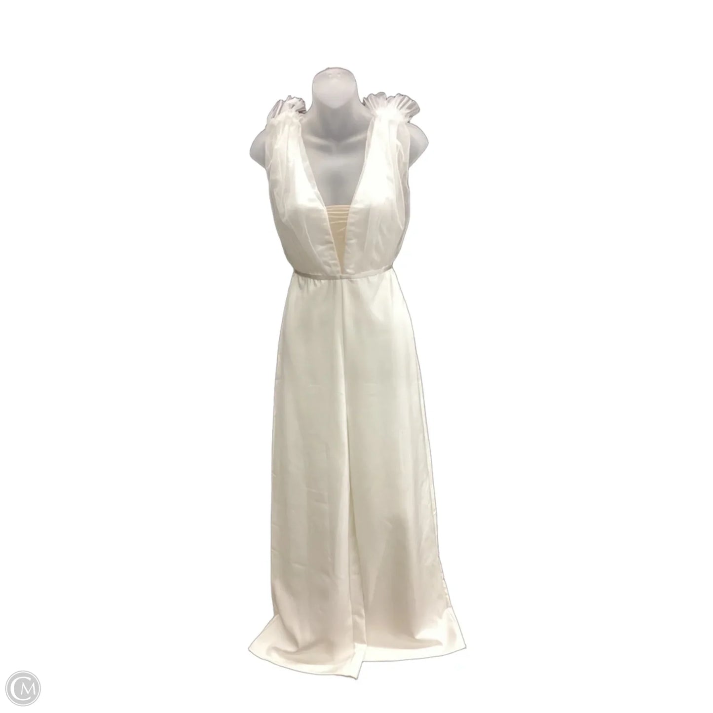 Jumpsuit By Clothes Mentor In Ivory, Size: S