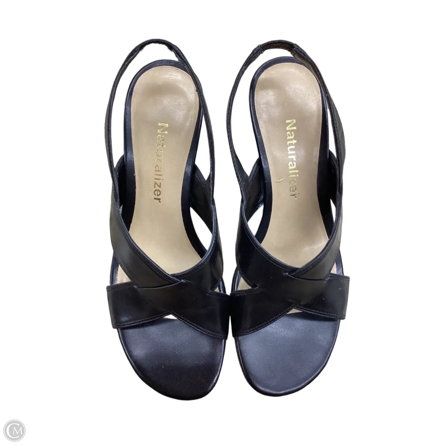 Sandals Heels Block By Naturalizer In Black, Size: 5.5