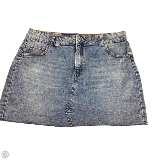 Skirt Mini & Short By Wild Fable In Blue Denim, Size: 18