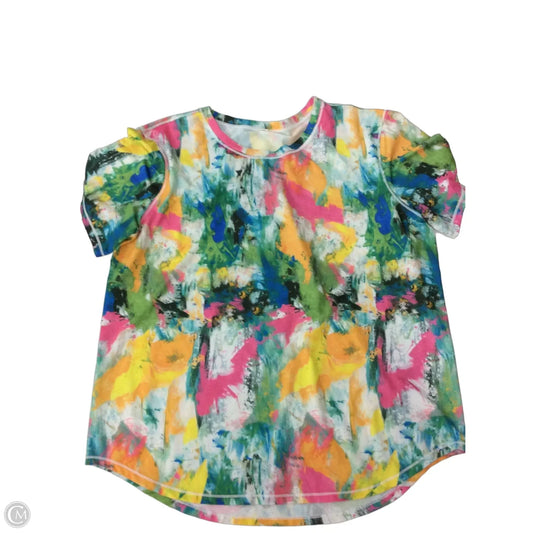 Athletic Top Short Sleeve By Lululemon In Multi-colored, Size: L