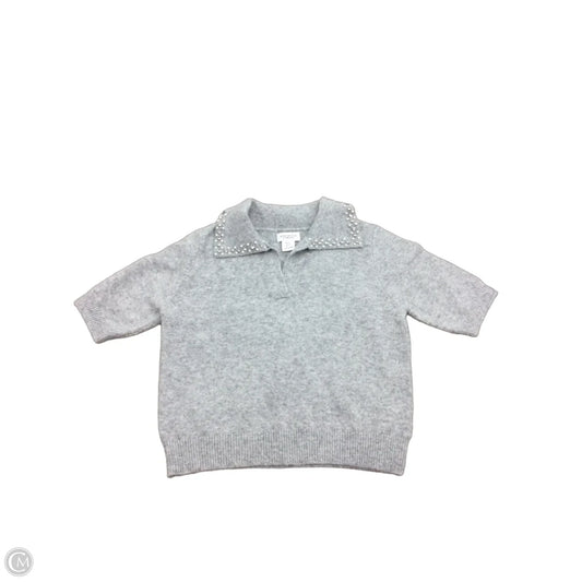 Sweater Short Sleeve By Cmc In Grey, Size: S