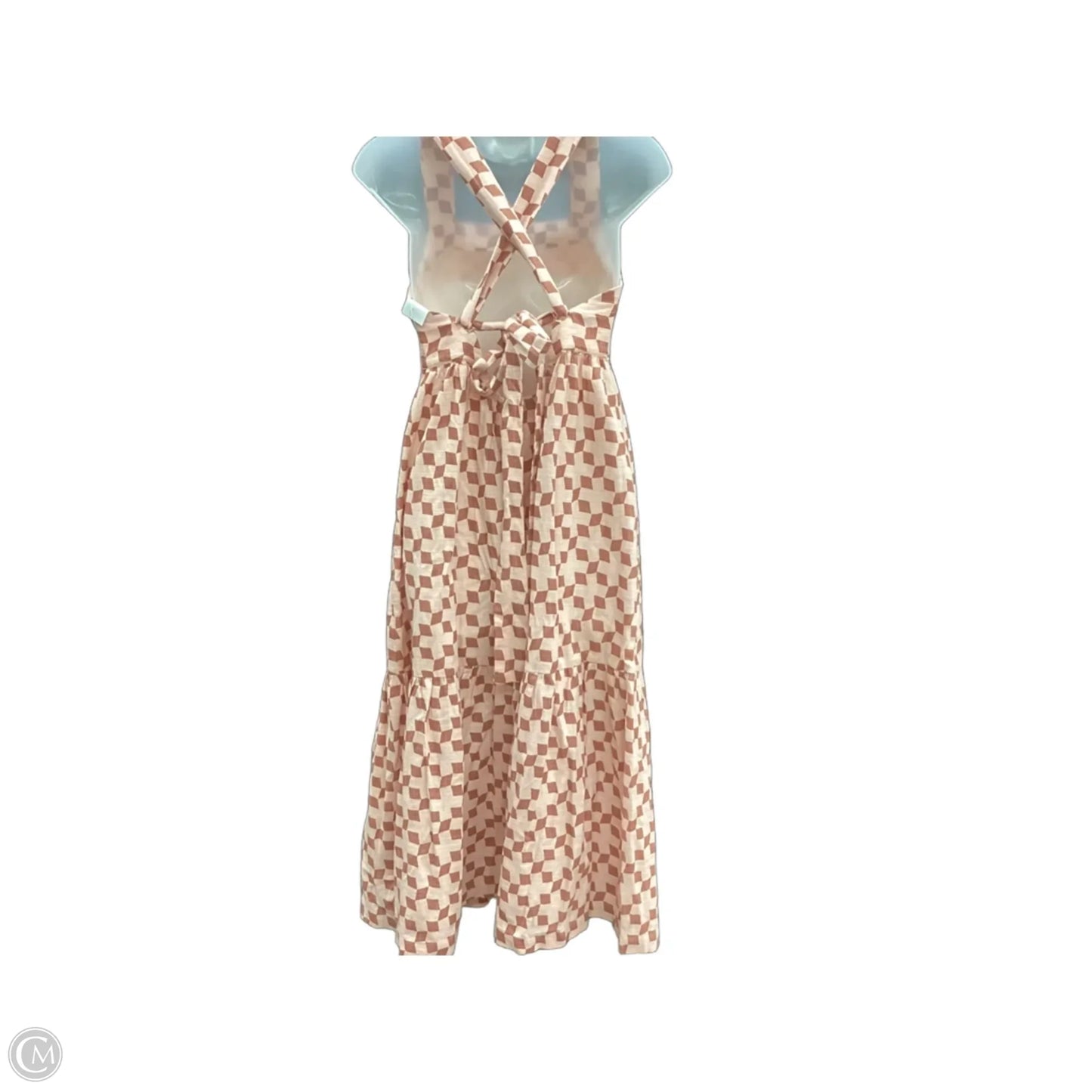 Dress Casual Midi By Madewell In Checkered Pattern, Size: S