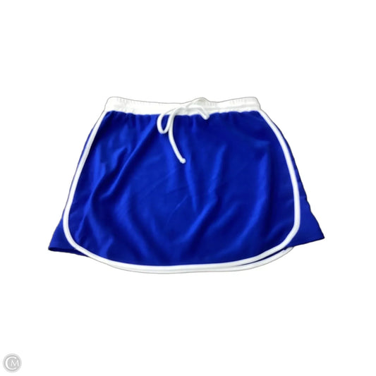 Skirt Mini & Short By Clothes Mentor In Blue & White, Size: M