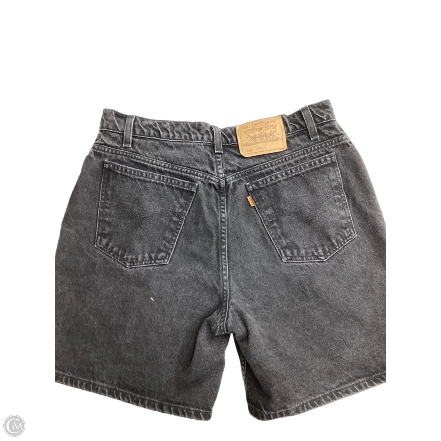 Shorts By Levis In Black Denim, Size: 14