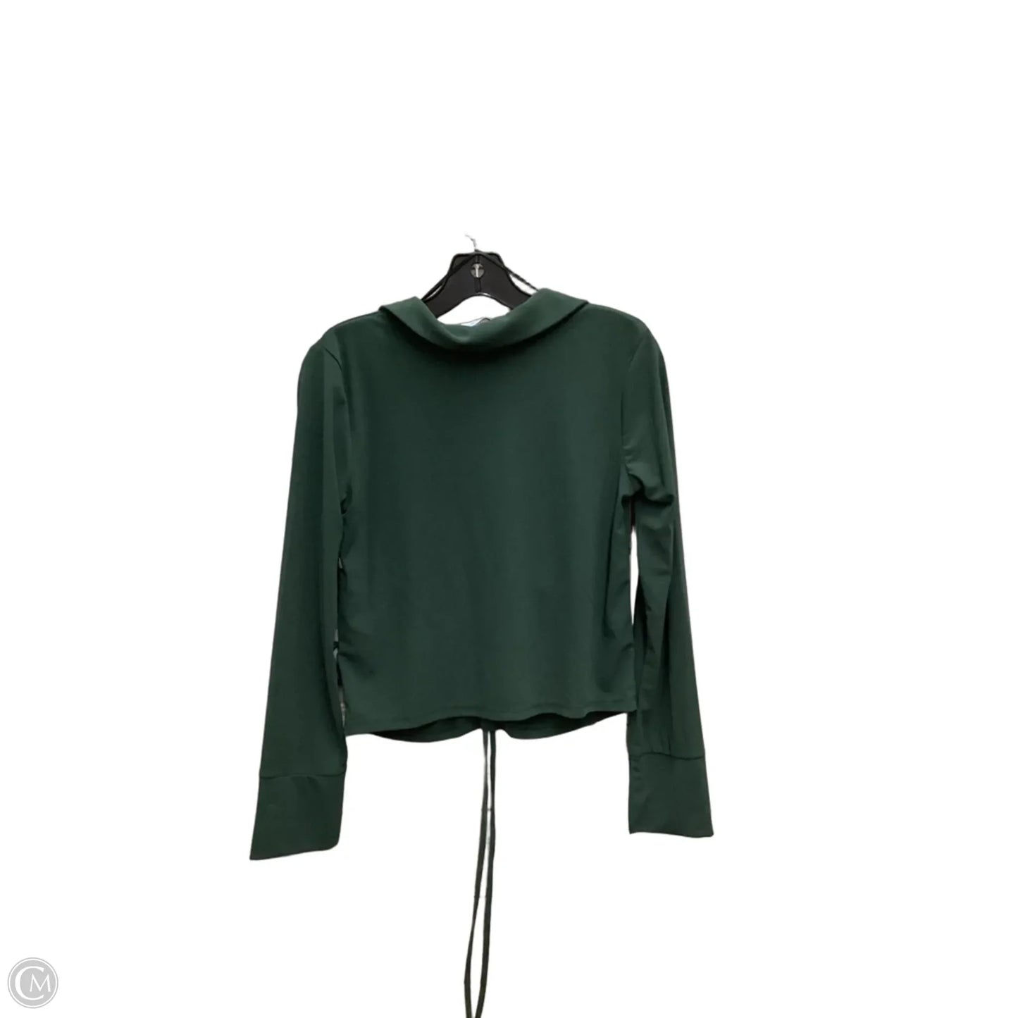 Top Long Sleeve By Zara In Green, Size: S