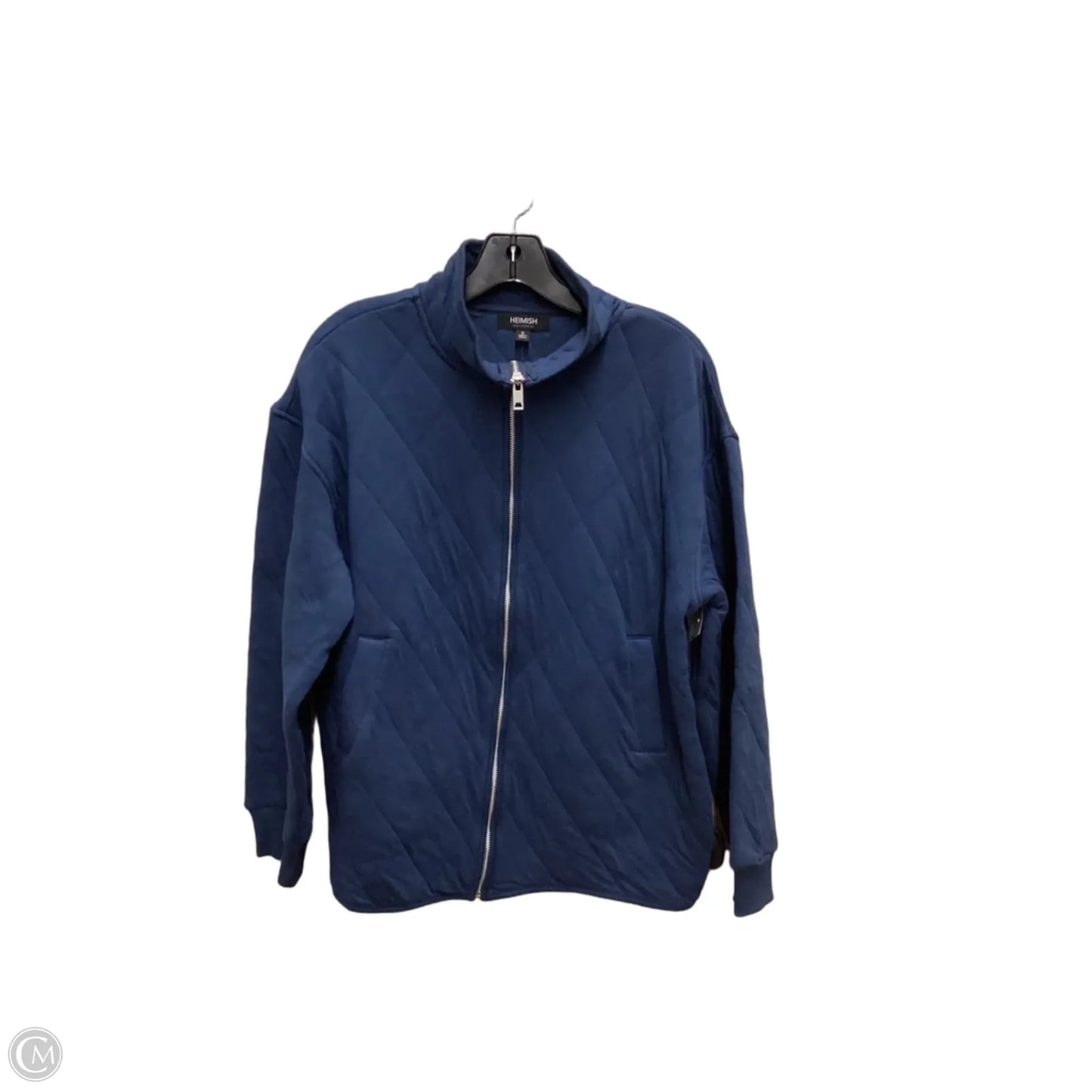 Athletic Jacket By Heimish Usa In Navy, Size: M
