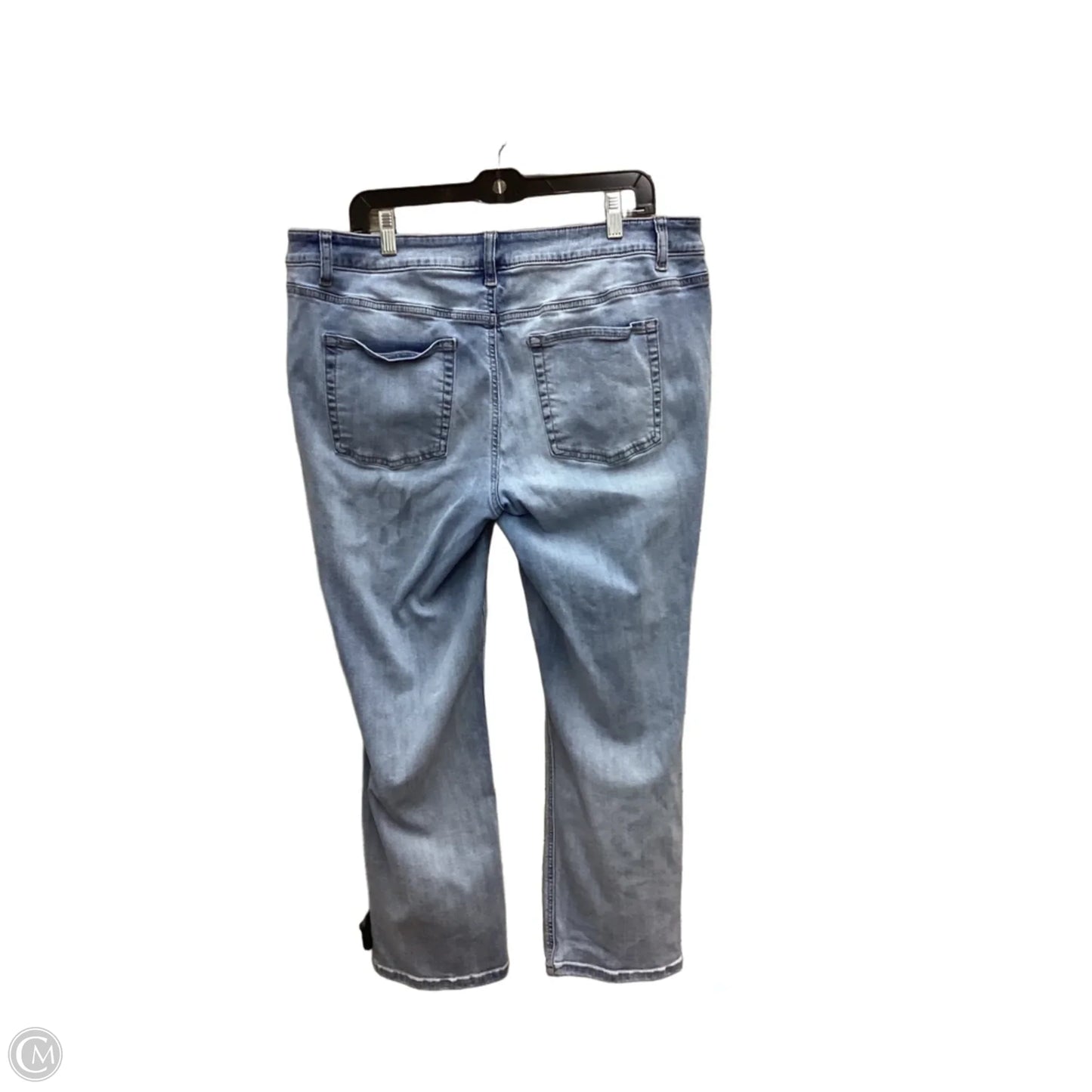 Jeans Straight By Maurices In Blue Denim, Size: 18