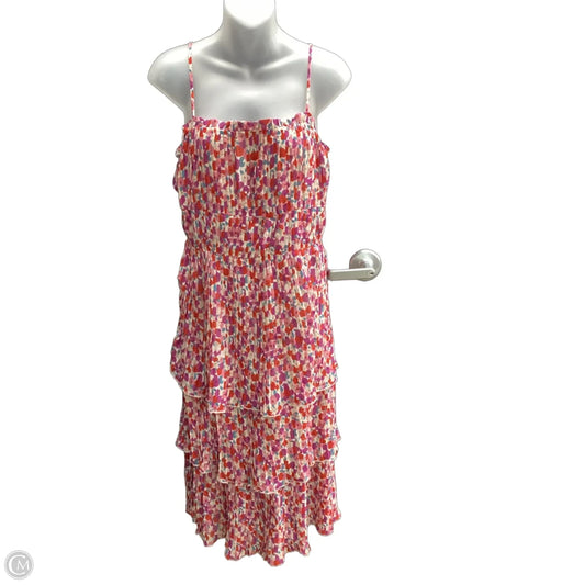 Dress Party Midi By Lucy Paris In Floral Print, Size: Xs