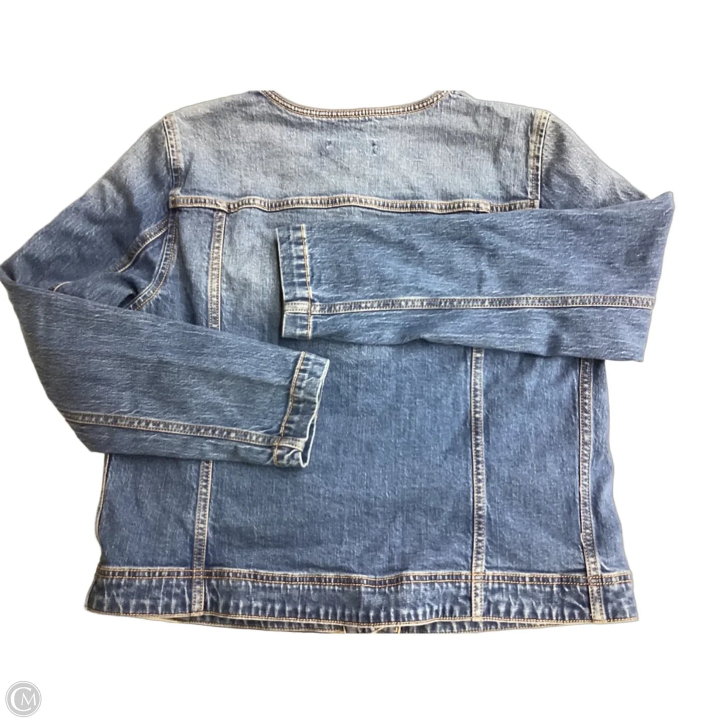 Jacket Denim By Talbots In Blue Denim, Size: Lp