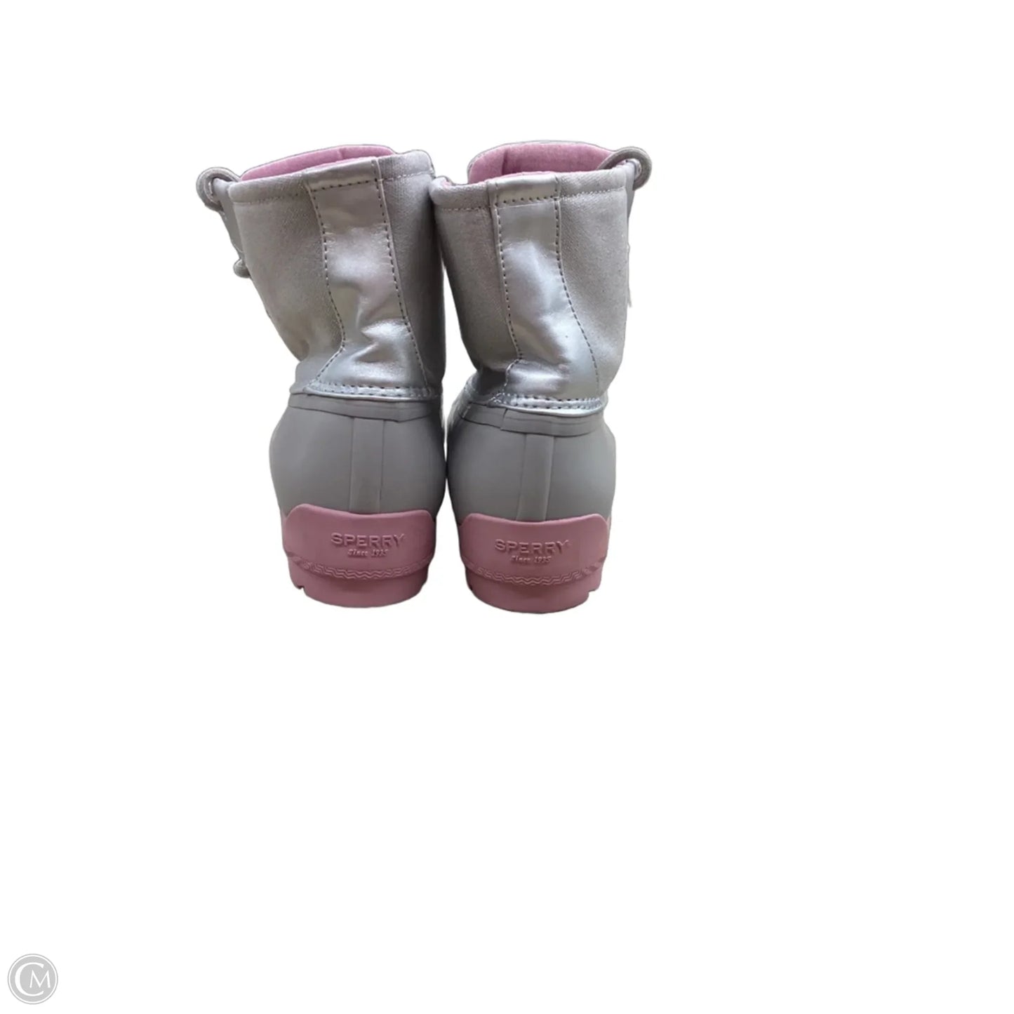Boots Rain By Sperry In Grey & Pink, Size: 6