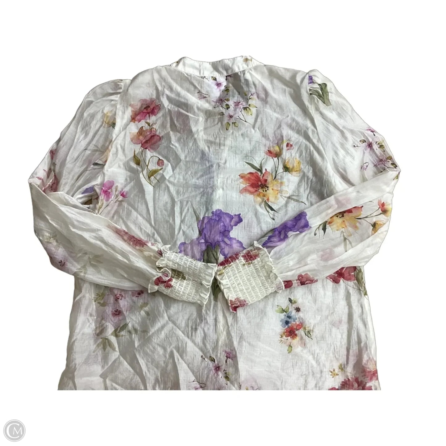 Blouse Long Sleeve By Bailey 44 In Floral Print, Size: S