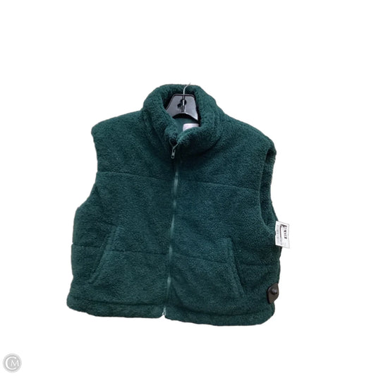 Vest Fleece By Pink Lily In Green, Size: M