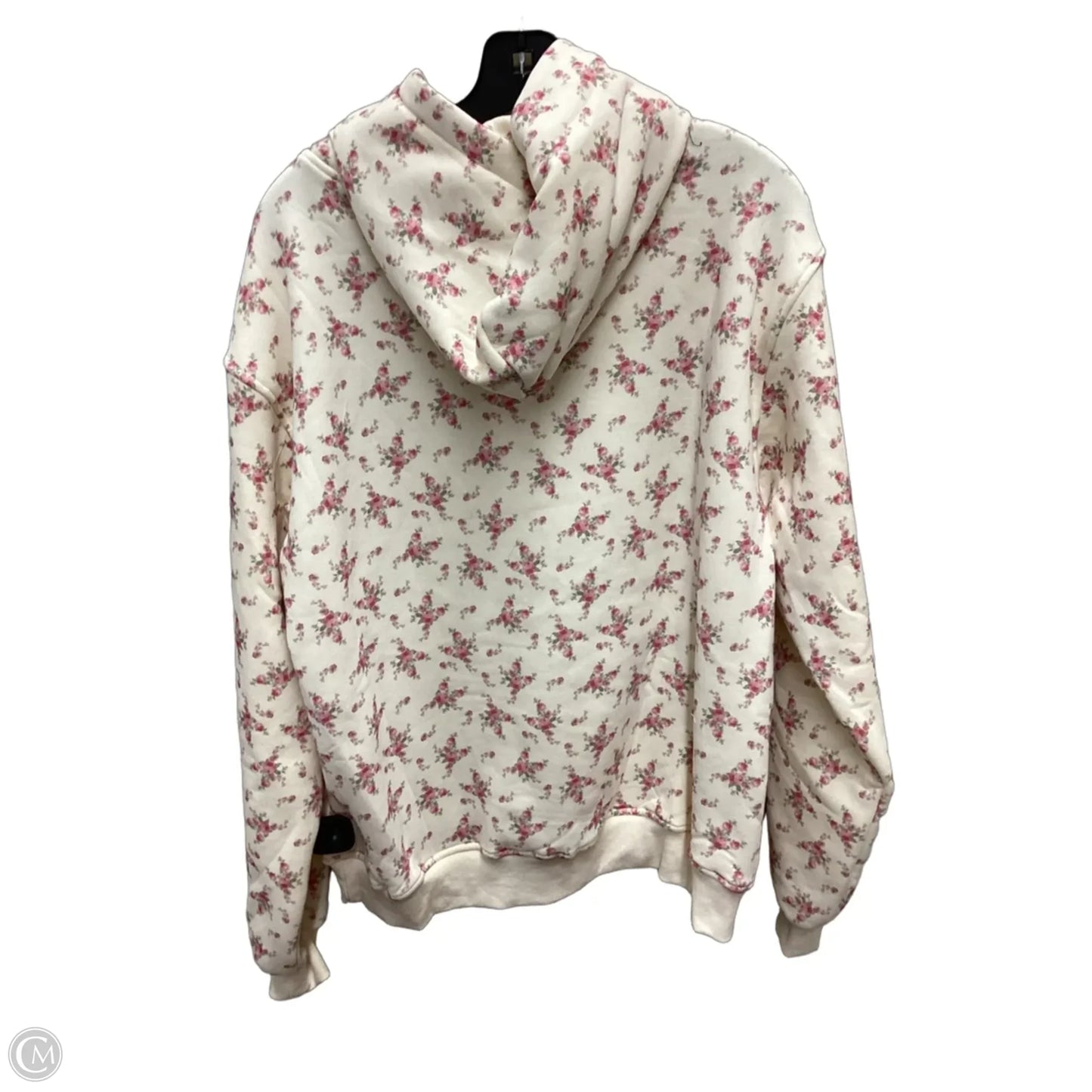 Sweatshirt Hoodie By Peach Love Cream California In Floral Print, Size: M