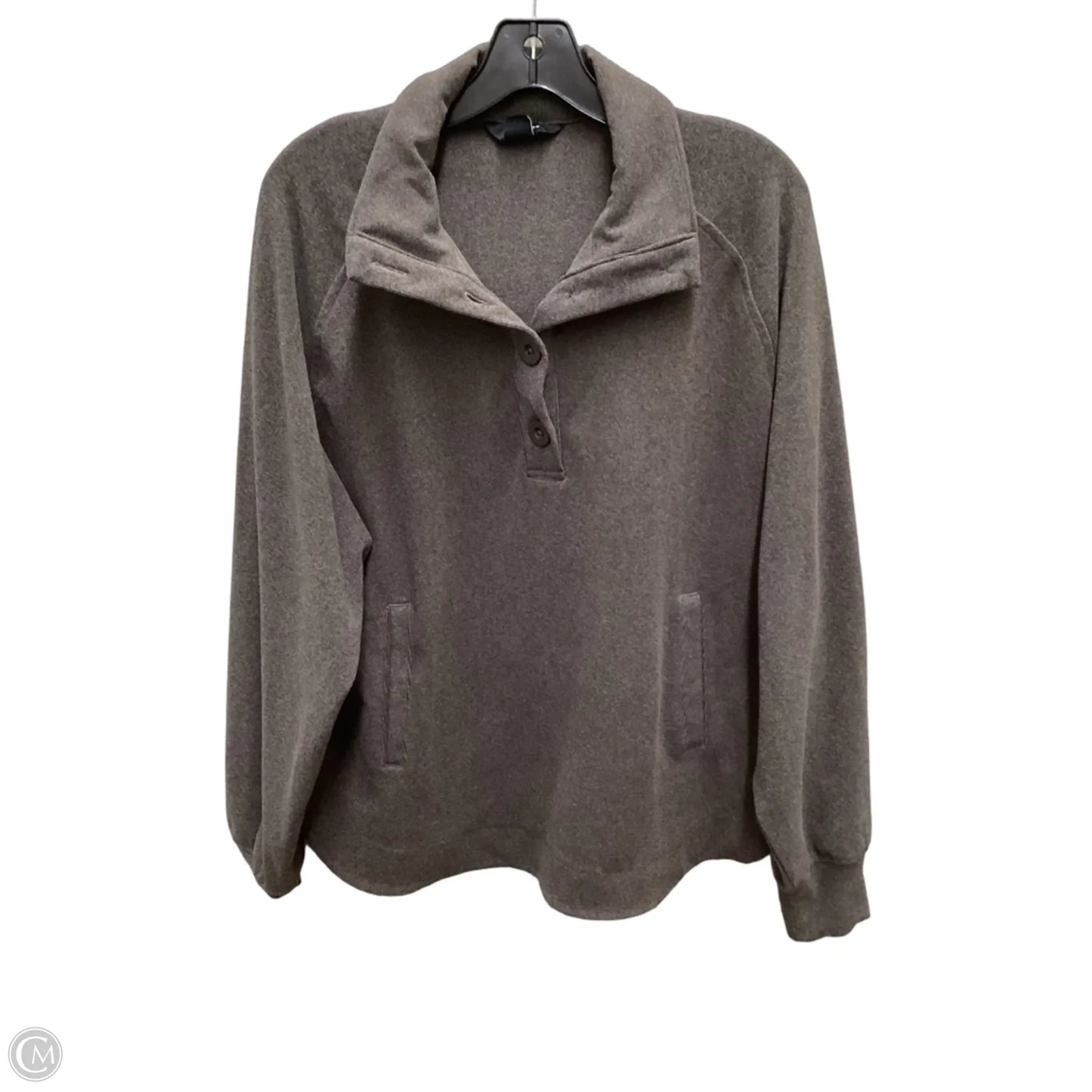 Top Long Sleeve By Rae Mode In Brown, Size: S