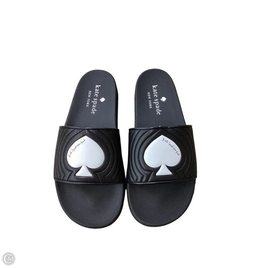 Sandals Designer By Kate Spade In Black, Size: 8