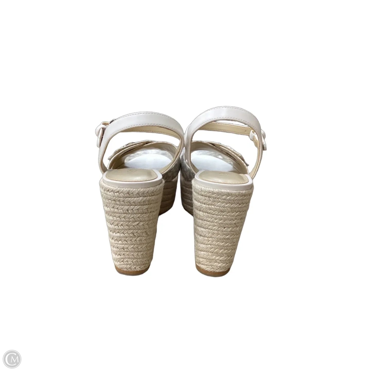 Sandals Heels Platform By Michael By Michael Kors In Cream, Size: 8