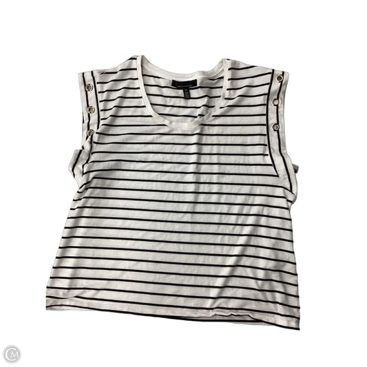 Top Short Sleeve By White House Black Market In Striped Pattern, Size: Xl