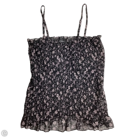 Tank Top By Clothes Mentor In Black & Purple, Size: 1x