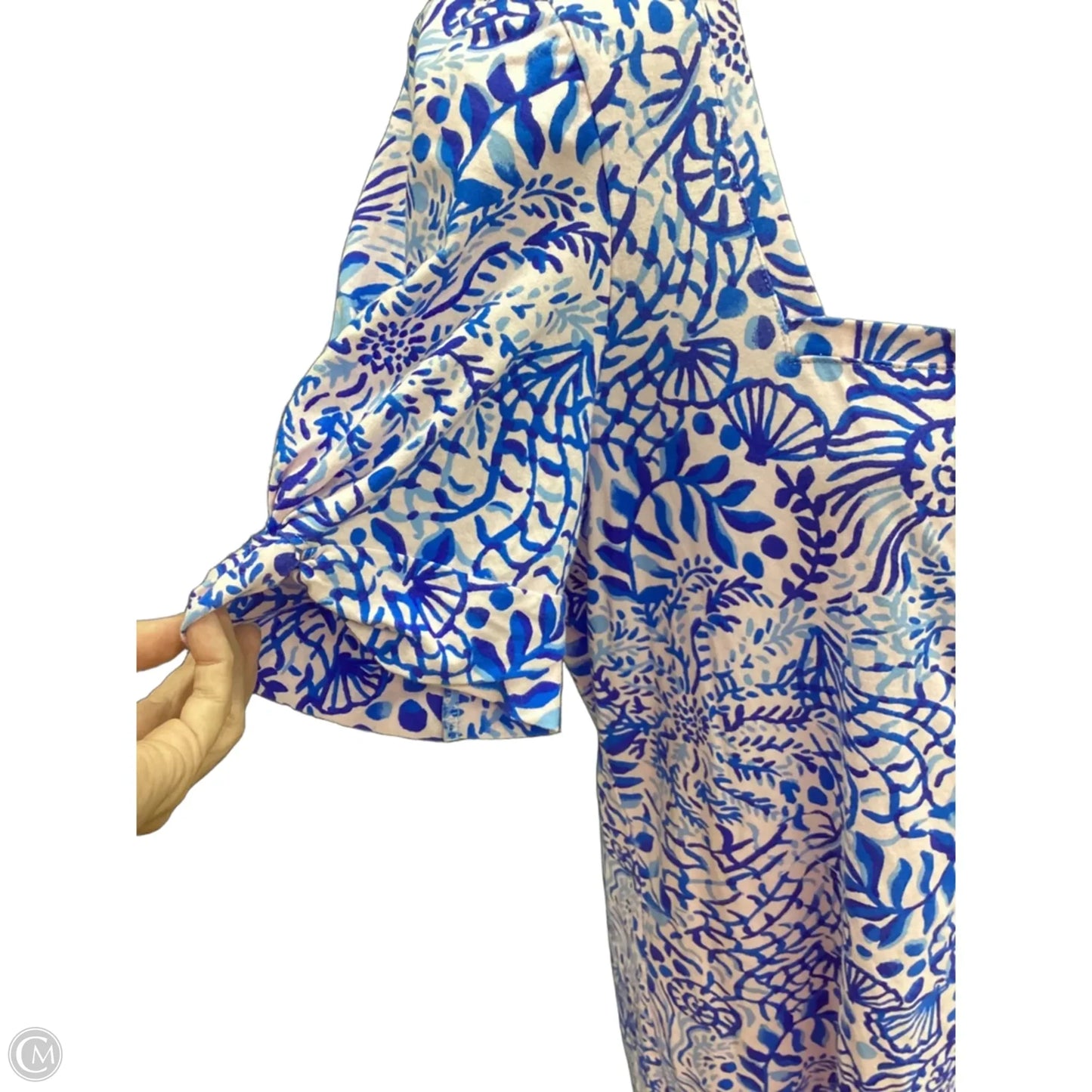 Dress Designer By Lilly Pulitzer In Blue & Pink, Size: Xl