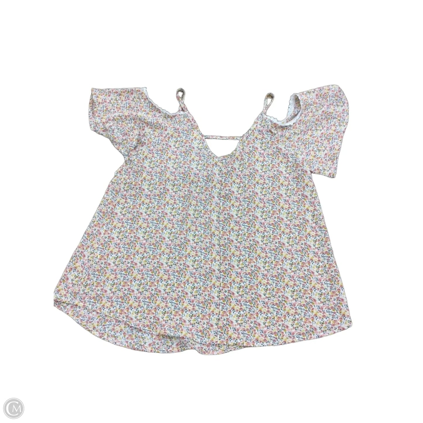 Top Short Sleeve By Sienna Sky In Floral Print, Size: Xs