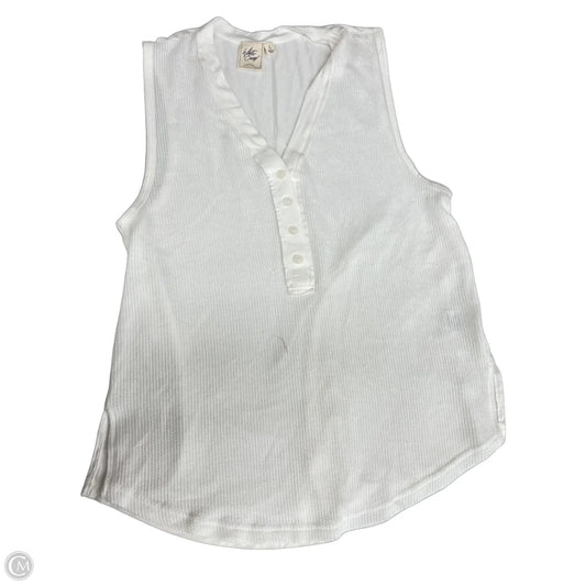 Top Sleeveless By White Crow In Ivory, Size: L
