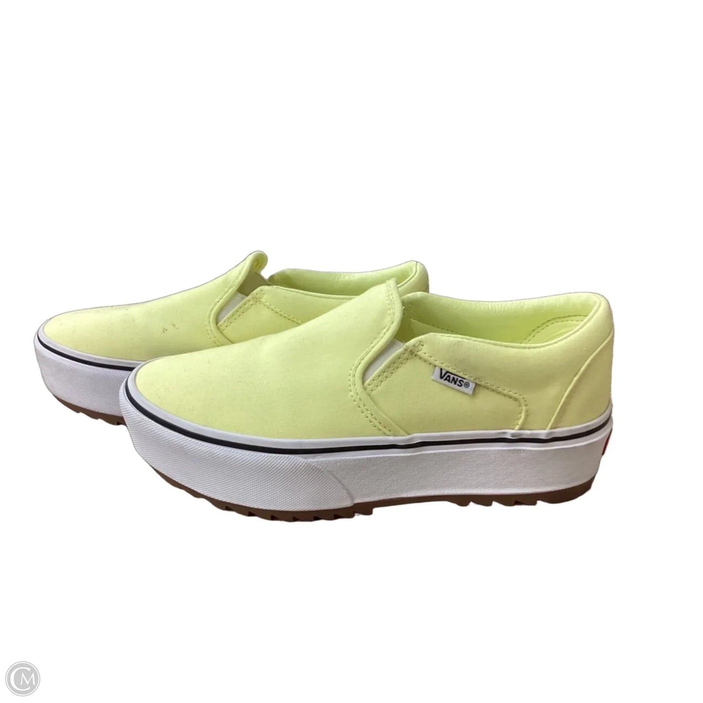 Shoes Sneakers Platform By Vans In Yellow, Size: 8