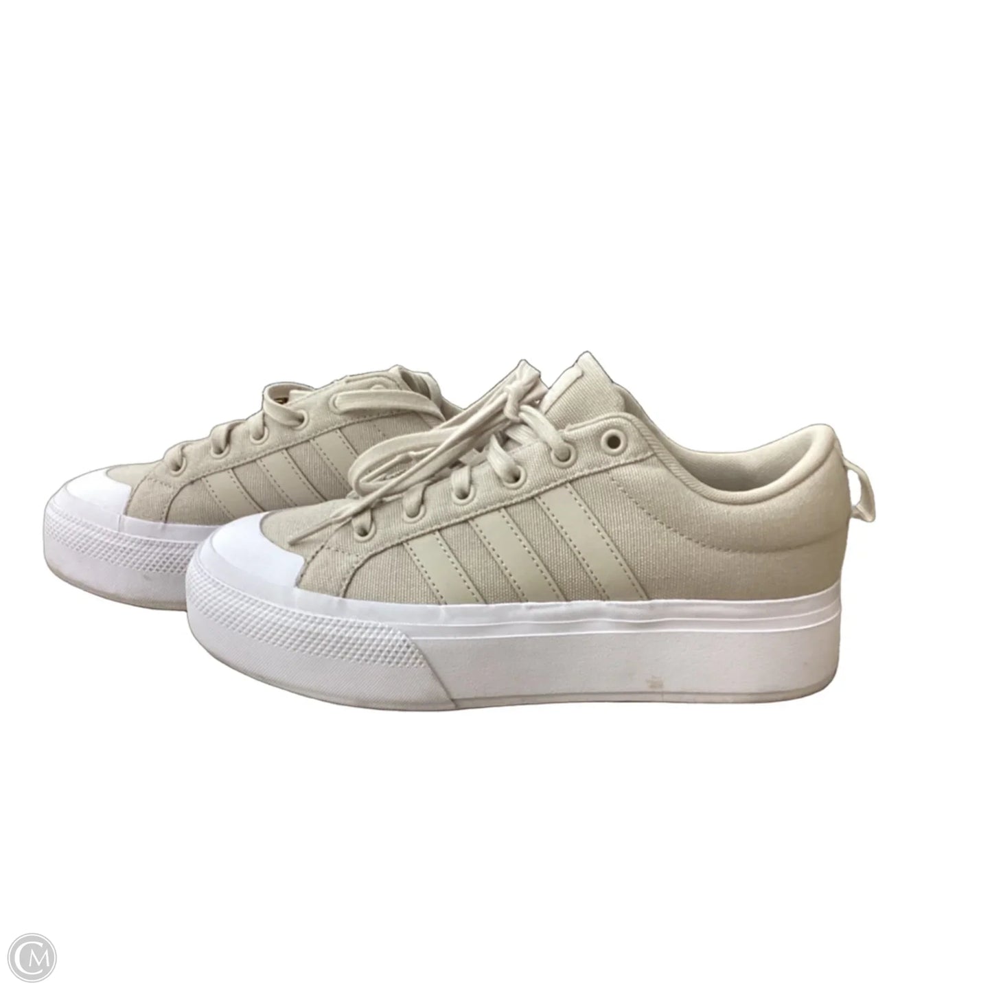 Shoes Sneakers Platform By Adidas In Beige, Size: 8.5