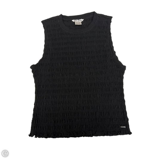 Top Sleeveless By Dkny In Black, Size: L