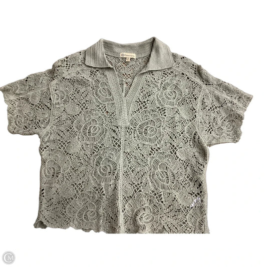 Sweater Short Sleeve By Democracy In Green, Size: Xs