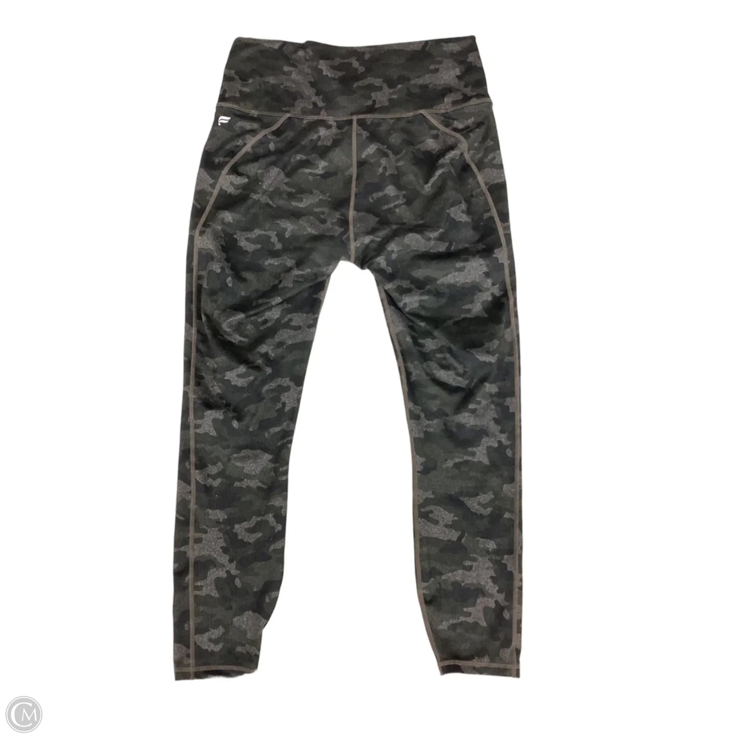 Athletic Leggings By Fabletics In Camouflage Print, Size: M