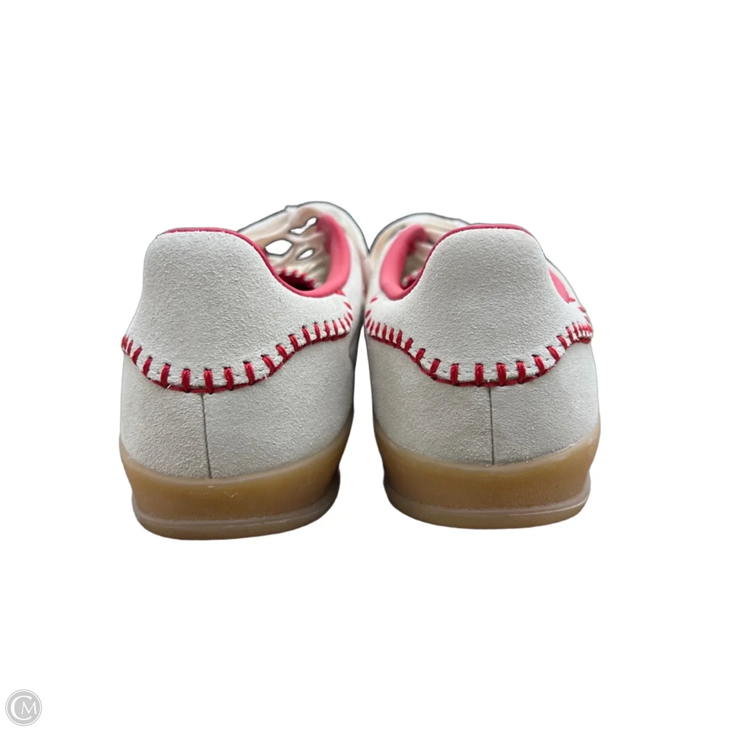 Shoes Sneakers By Adidas In Silver & Tan, Size: 8