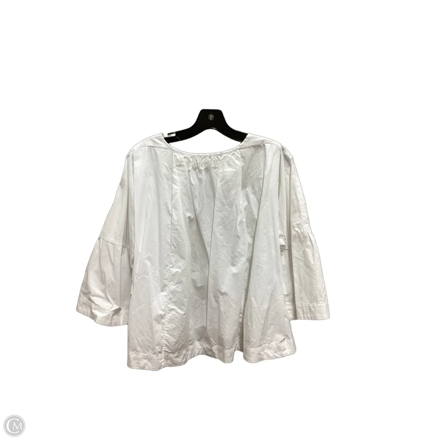 Top 3/4 Sleeve By Banana Republic In White, Size: M