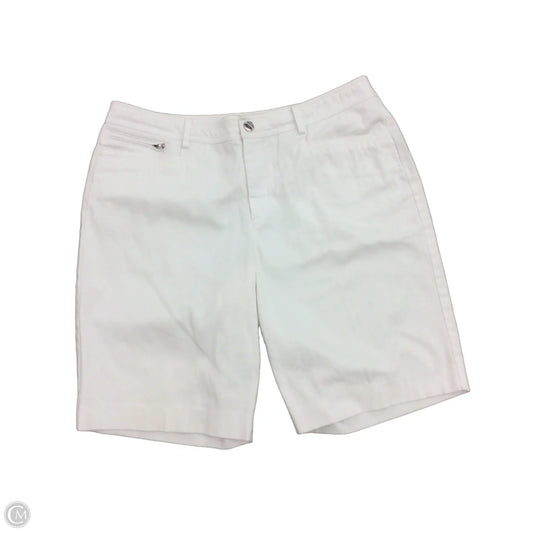 Shorts By Lauren By Ralph Lauren In White, Size: 10