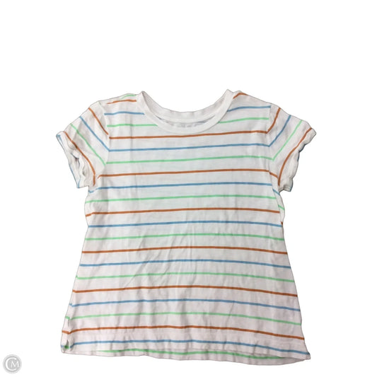 Top Short Sleeve Basic By Loft In Striped Pattern, Size: S