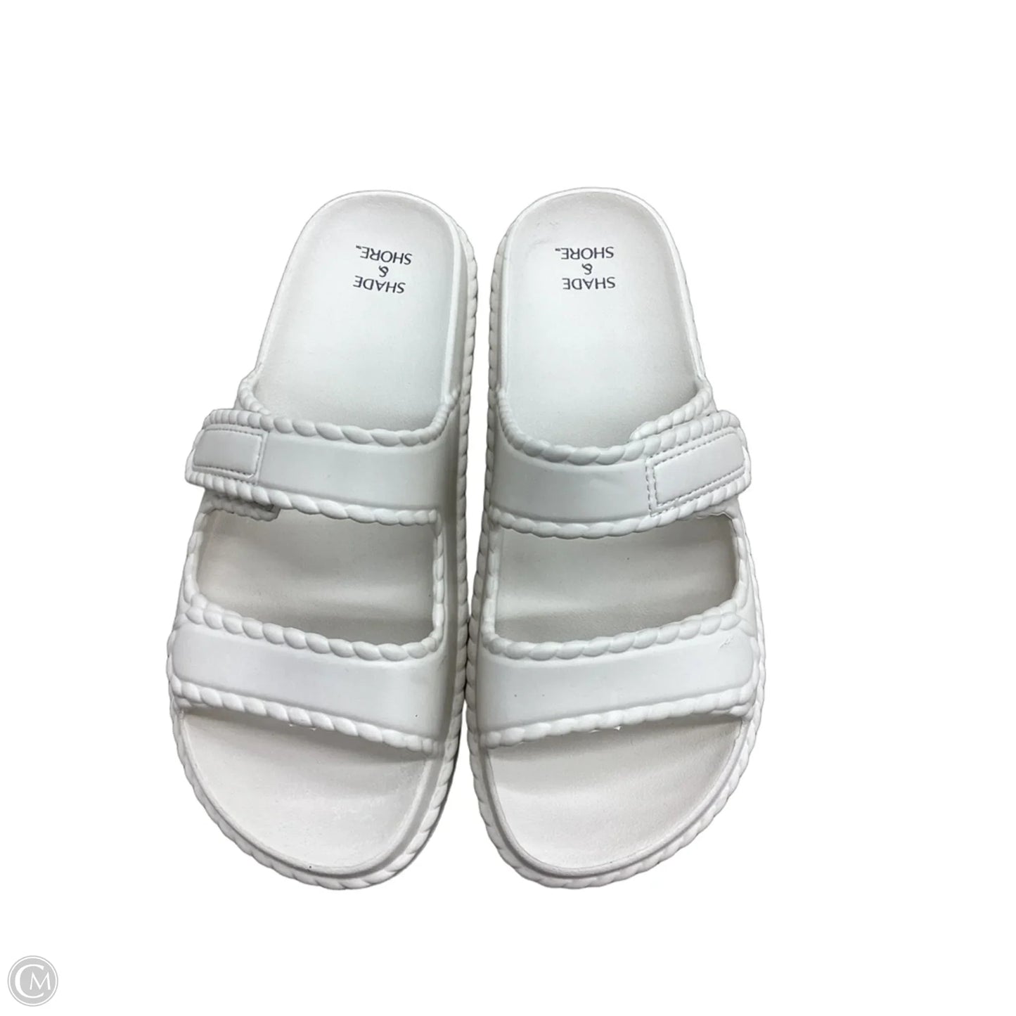 Sandals Flats By Shade & Shore In Beige, Size: 7